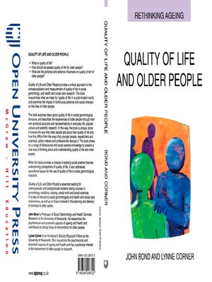 cover image of Quality of Life and Older People